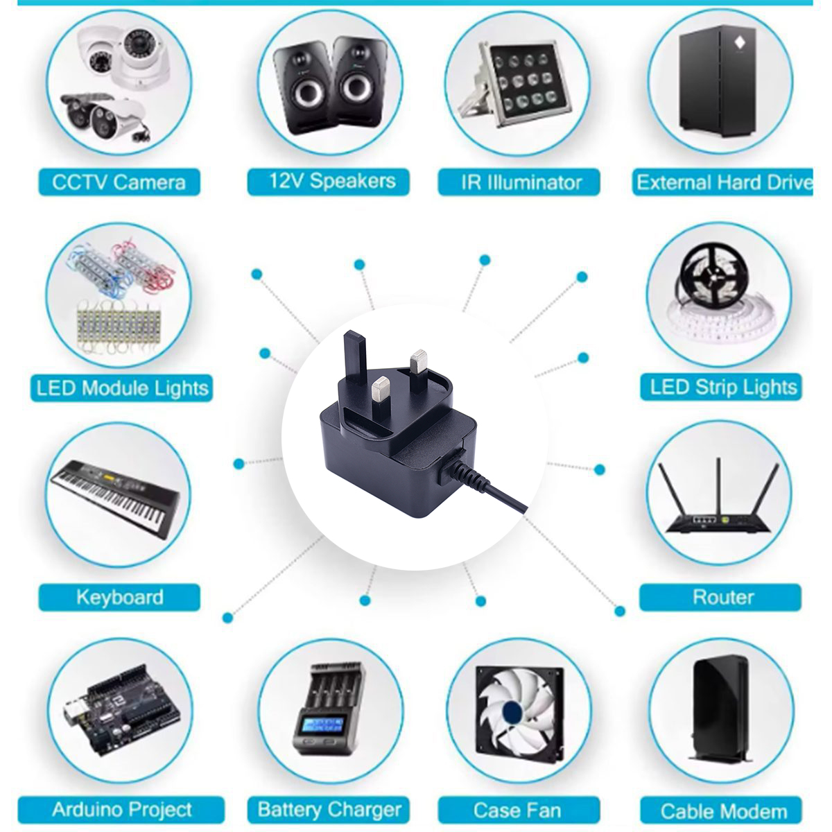 5W-18W AC-DC Switching Power Adapter